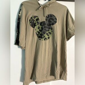 Leopard Print Mickey Mouse Hoodie